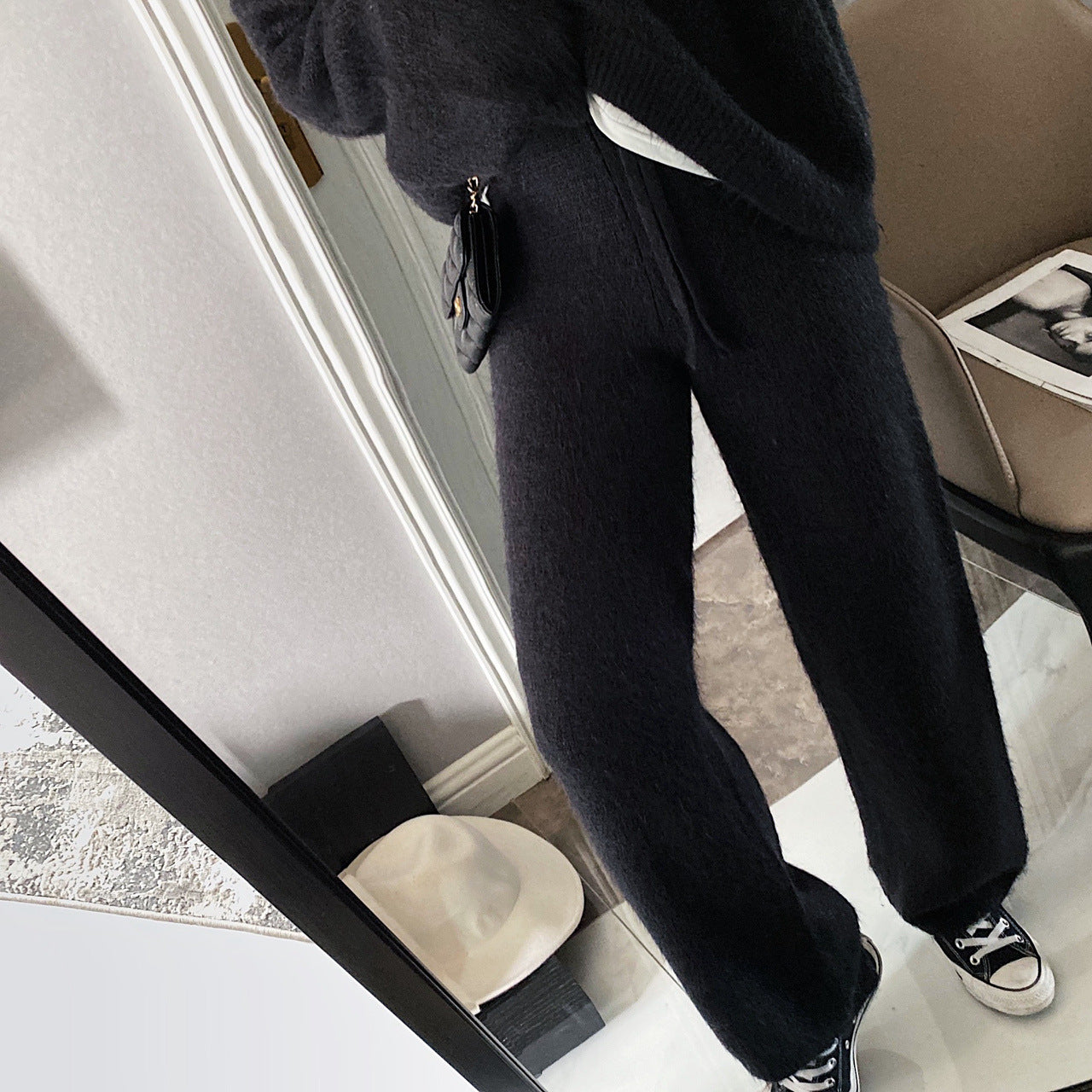 Nalani Cozy Knit Wide-Leg Pants - Effortless Comfort