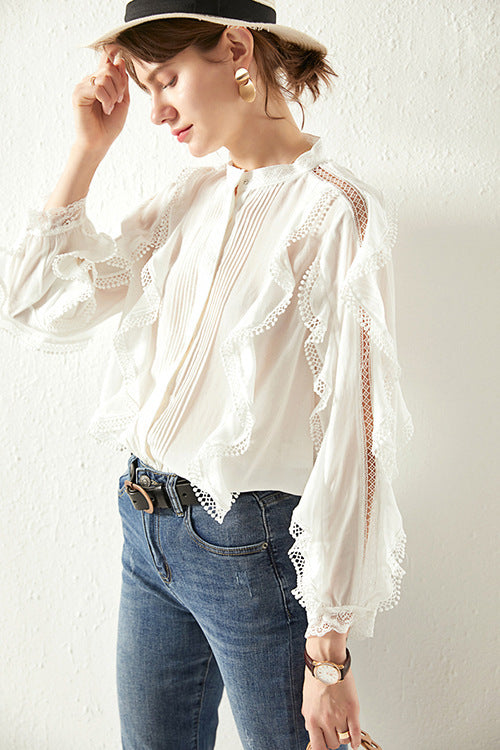 French Lace Blouse – Soft Elegant Silhouette