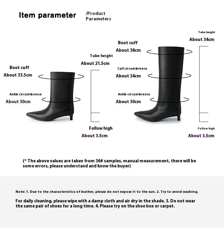 Nalani Pointed Kitten Heel Boots