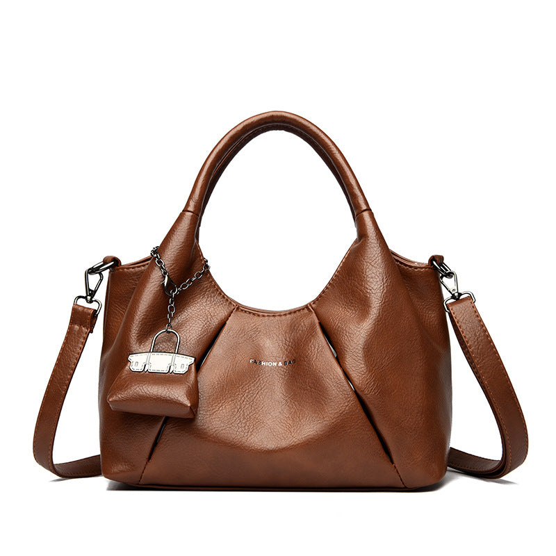 Nalani Soft Pleat Leather Shoulder Bag - A Relaxed Everyday Essential