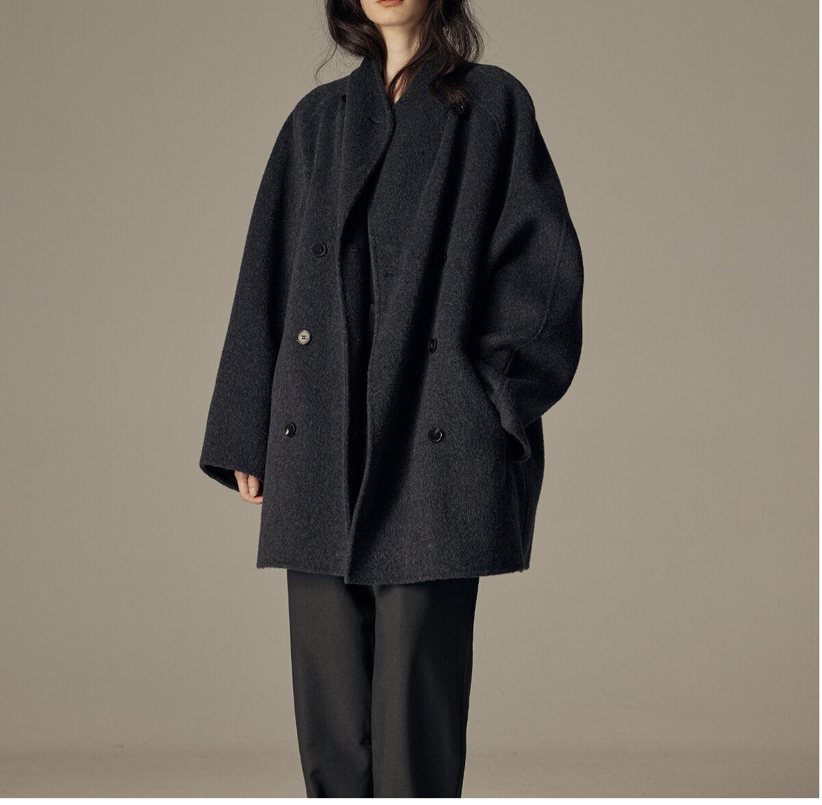 Nalani Luxe - Elegant Winter Double-Sided Wool Coat – Timeless Warmth, Effortless Luxury