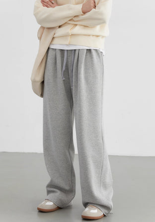 Nalani Cozy Fleece High-Waist Pants - Soft Fleece Everyday Trousers