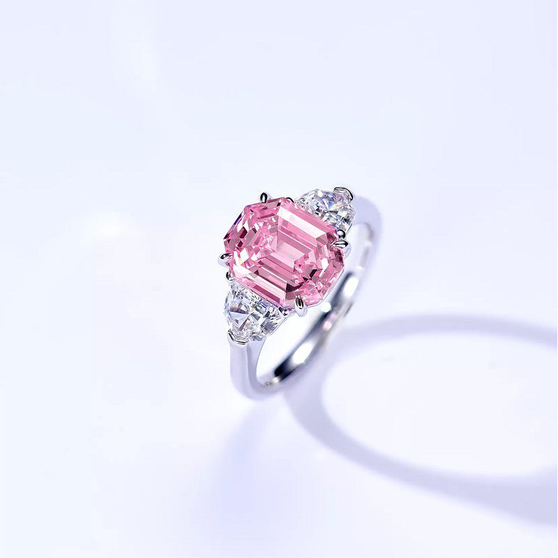 Nalani Luxe - Radiant Pink CZ Ring in 925 Silver