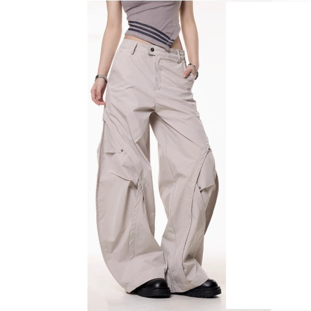 Nalani Pleated Flow Wide-Leg Pants - Soft structure. Functional ease