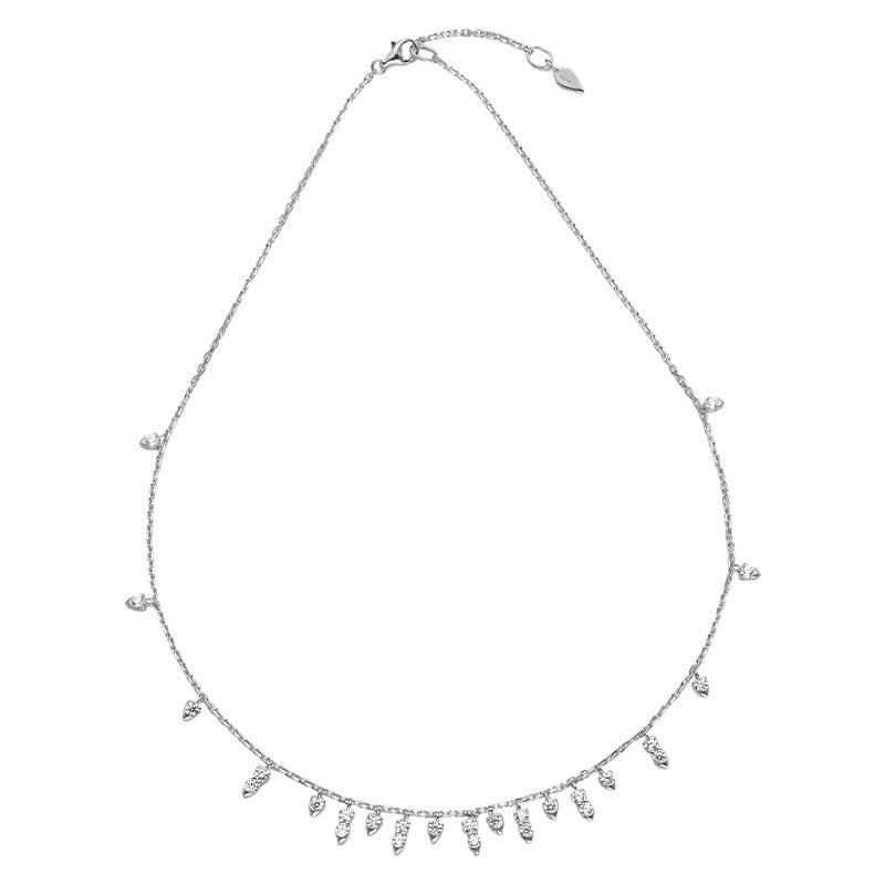 Nalani Spark Tassel Necklace — 925 Sterling Silver