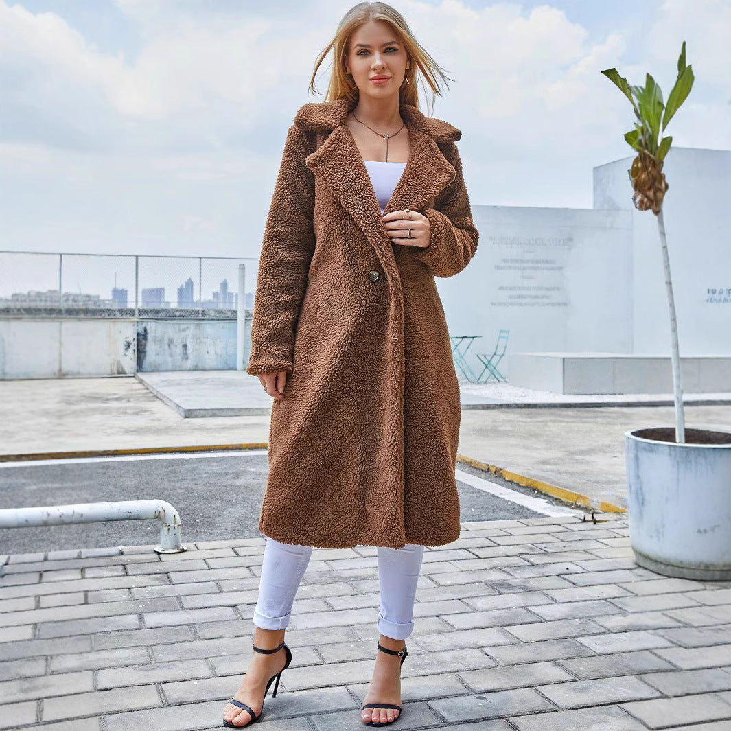 Classic Lapel Longline Coat – Polished Warmth for Effortless Everyday Elegance