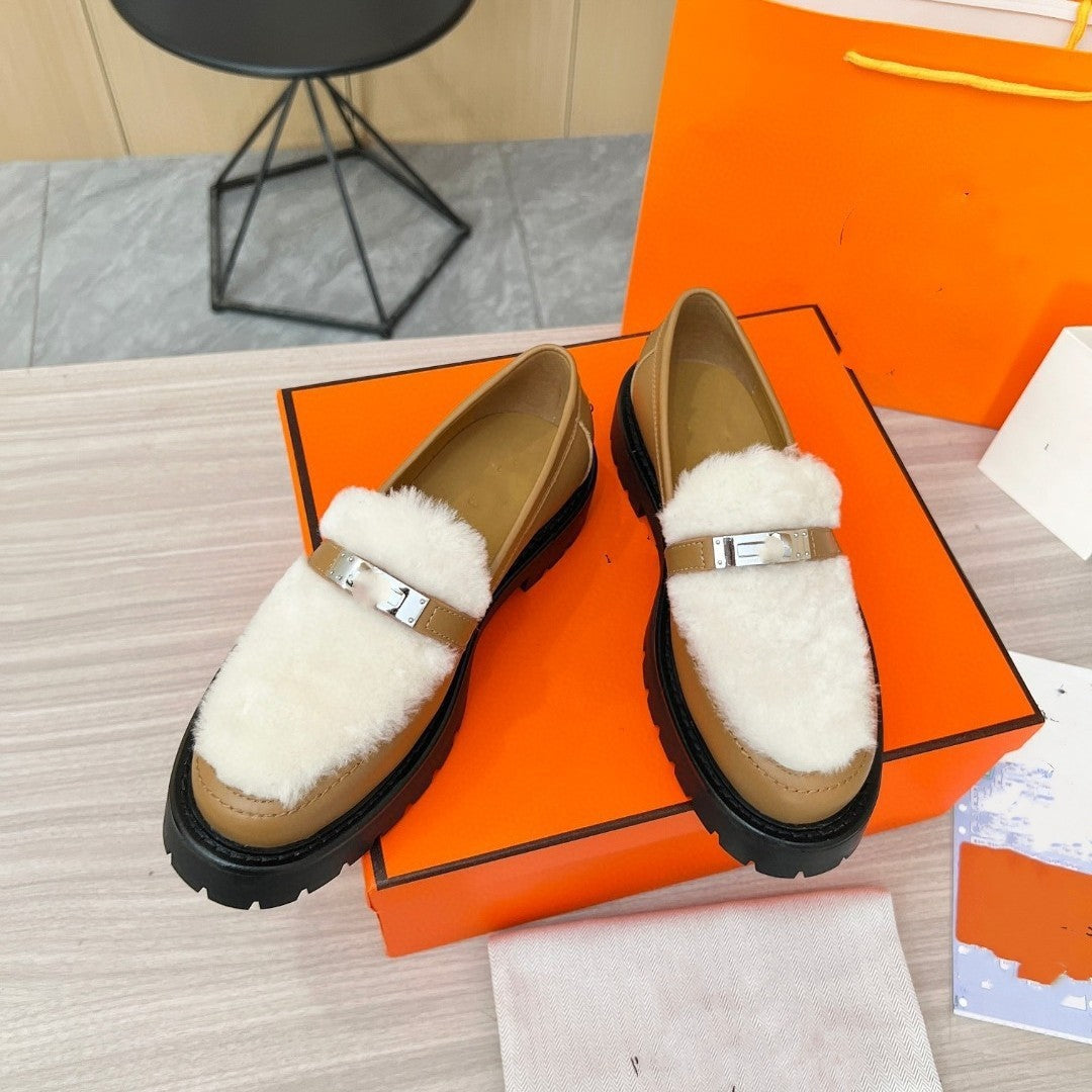 Nalani Leather Lock Loafers