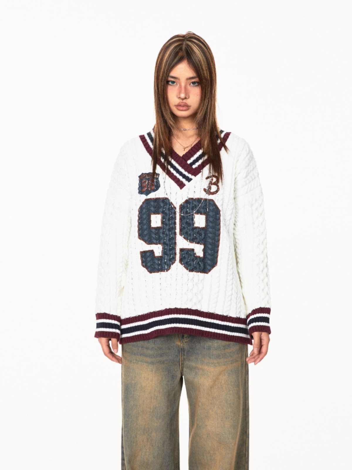 Relaxed Jacquard Knit Sweater – Cozy Everyday Ease