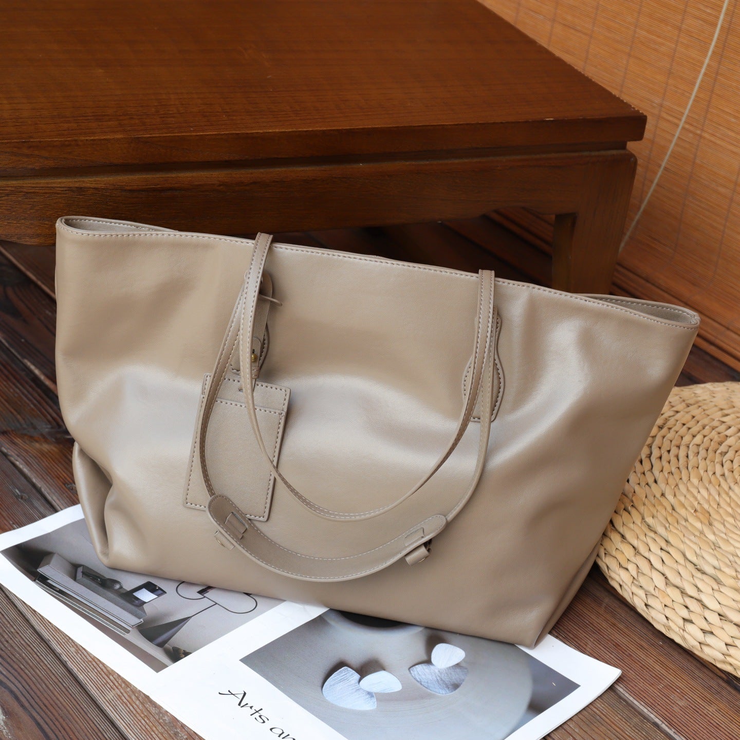 Nalani Luxe -  Soft Structure Leather Tote - A Spacious, Refined Everyday Bag