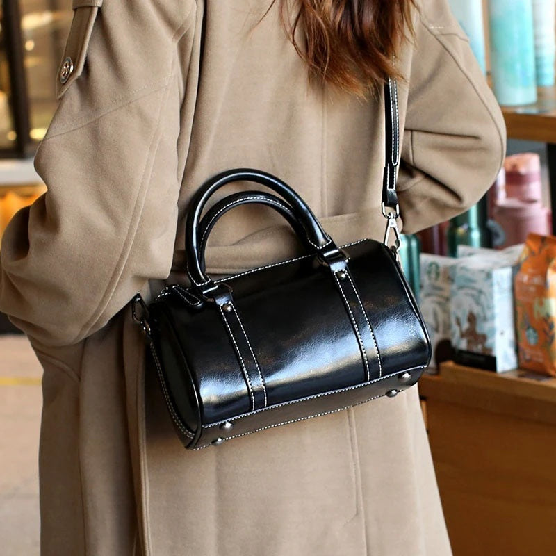 Nalani Soft Barrel Leather Crossbody - A Refined Everyday Statement