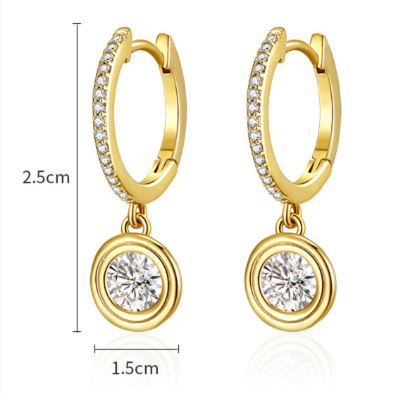 Retro Premium Light Luxury Hoop Earrings – 18K Gold-Plated S925 Needle