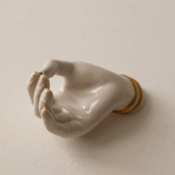 Ceramic Hand Incense Holder – Minimal Meditation Decor