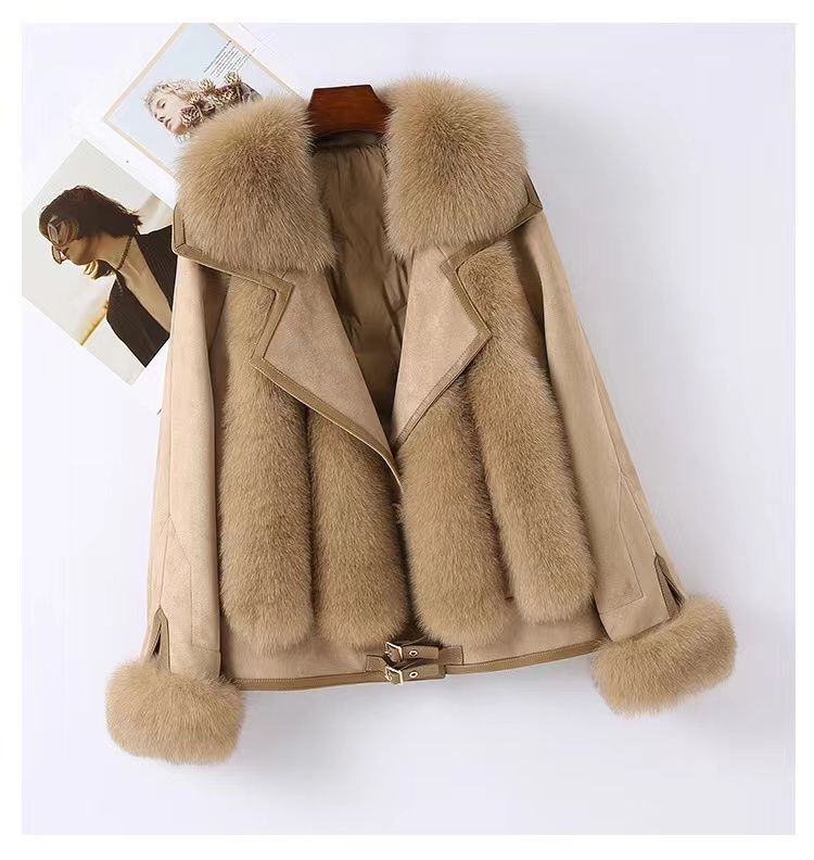 Faux Fur Trim Coat – Soft Winter Elegance