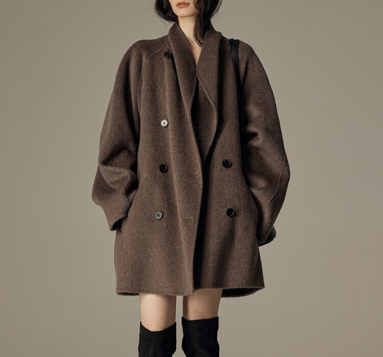 Nalani Luxe - Elegant Winter Double-Sided Wool Coat – Timeless Warmth, Effortless Luxury