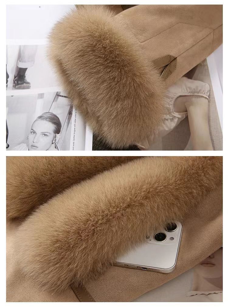 Faux Fur Trim Coat – Soft Winter Elegance