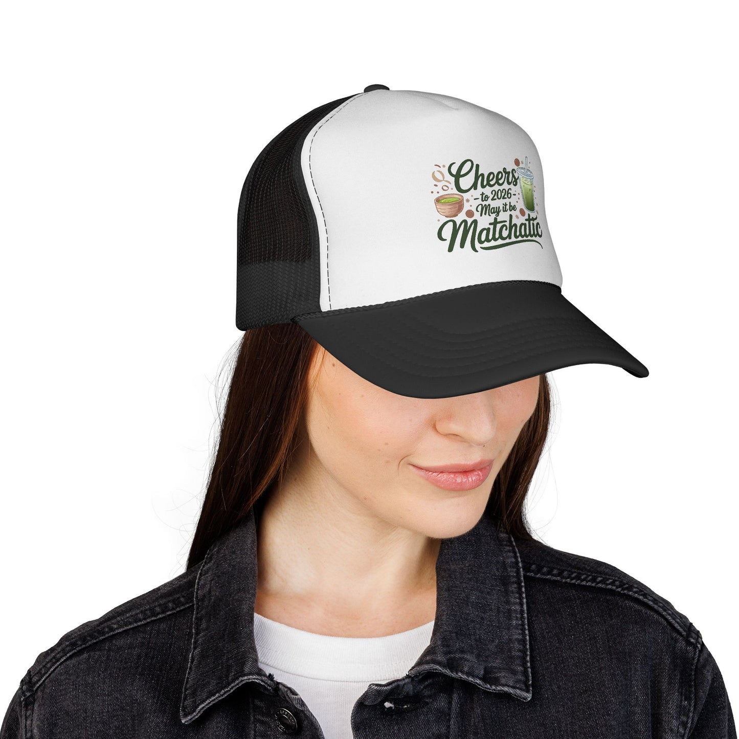 Matcha Lover Trucker Cap - Cheers for 2026 - May it be Matchatic
