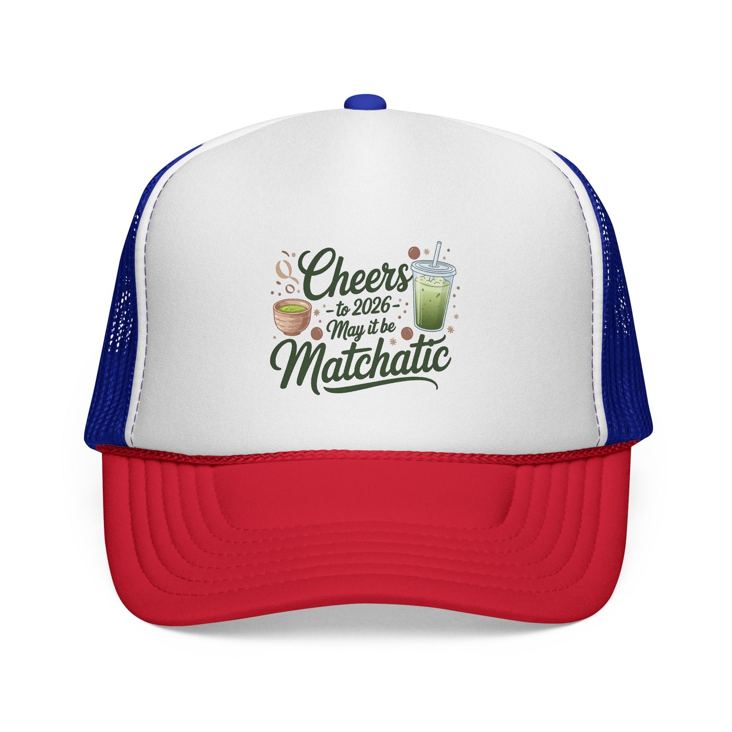 Matcha Lover Trucker Cap - Cheers for 2026 - May it be Matchatic