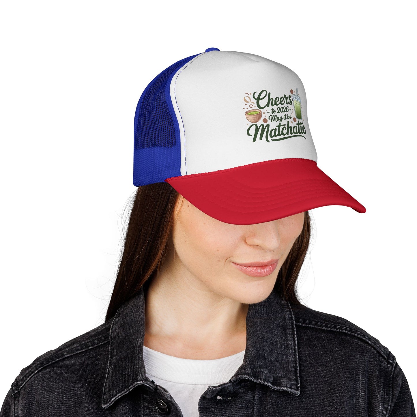 Matcha Lover Trucker Cap - Cheers for 2026 - May it be Matchatic
