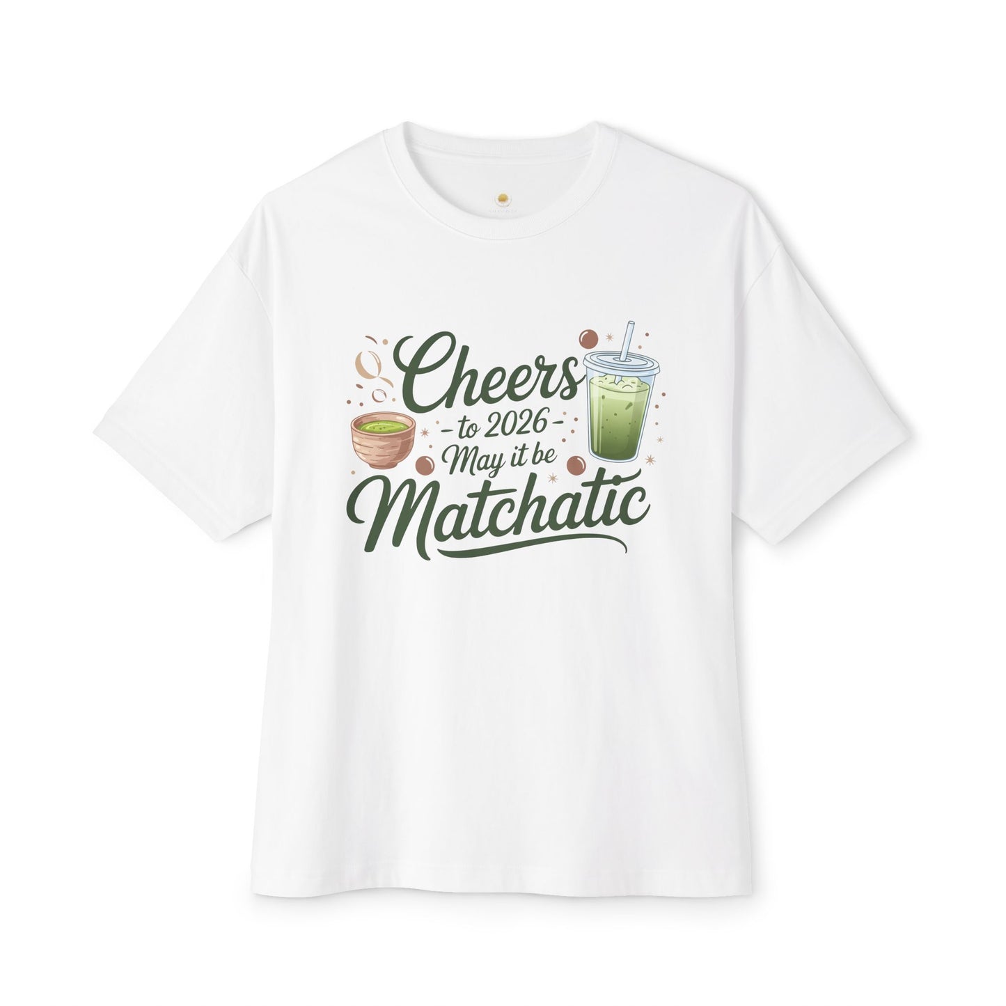 Matcha Cheers 2026 Oversized Tee