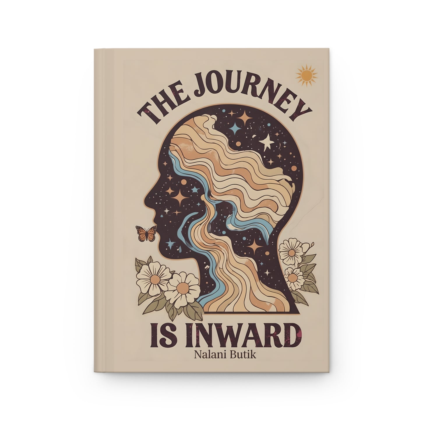 The Journey Is Inward Hardcover Journal — Guided Reflection & Self-Discovery Notebook