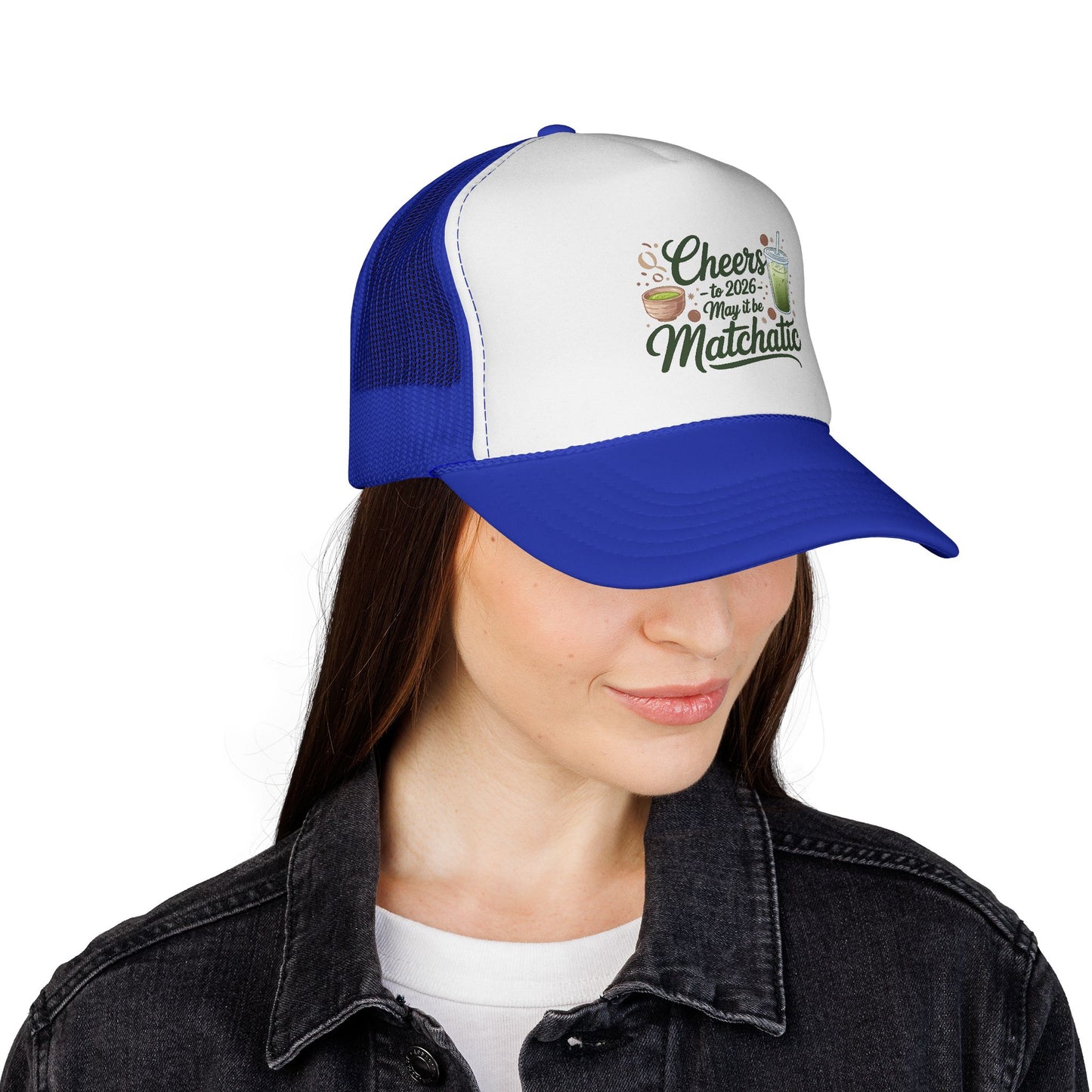 Matcha Lover Trucker Cap - Cheers for 2026 - May it be Matchatic