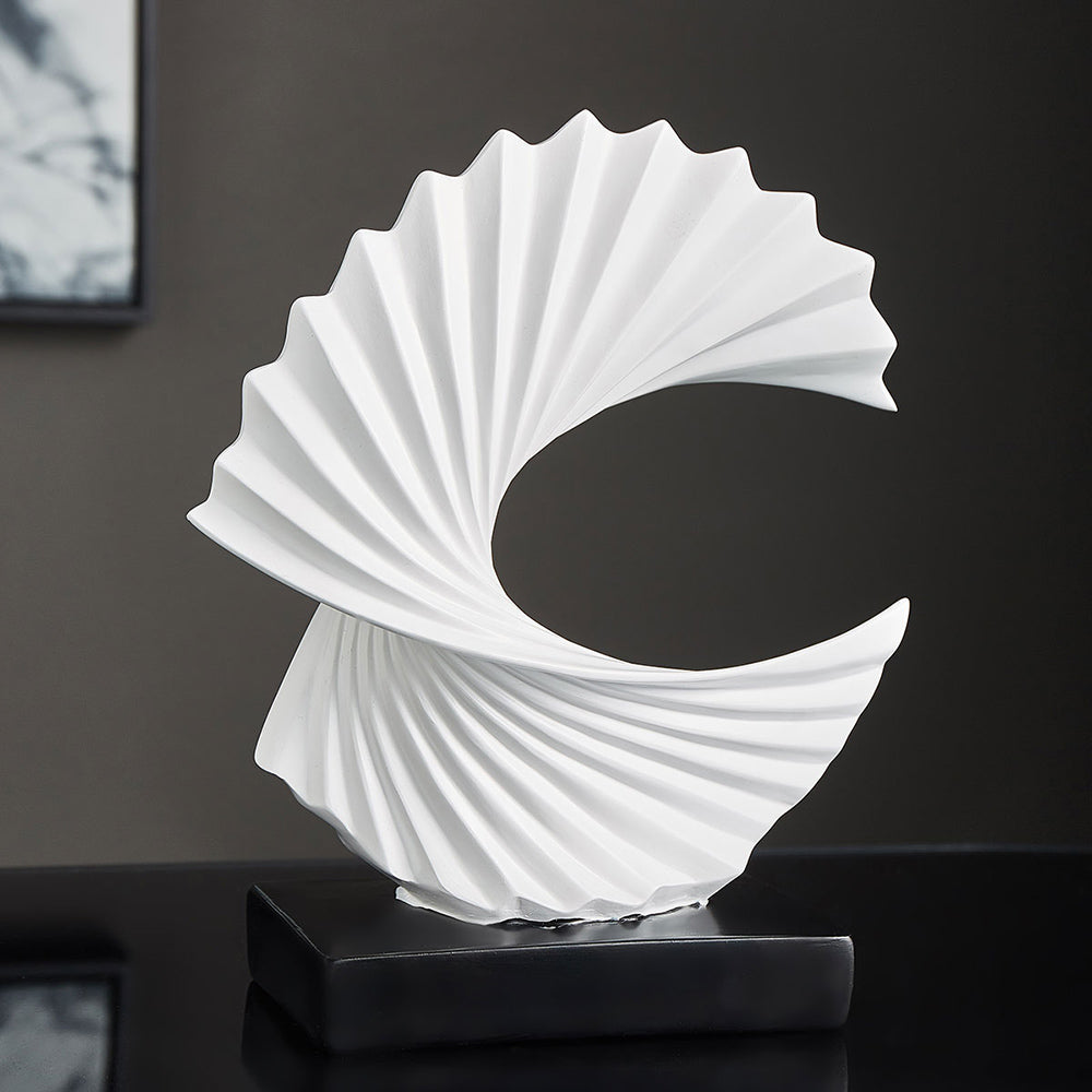 Abstract Flow Resin Sculpture – Modern Home Accent