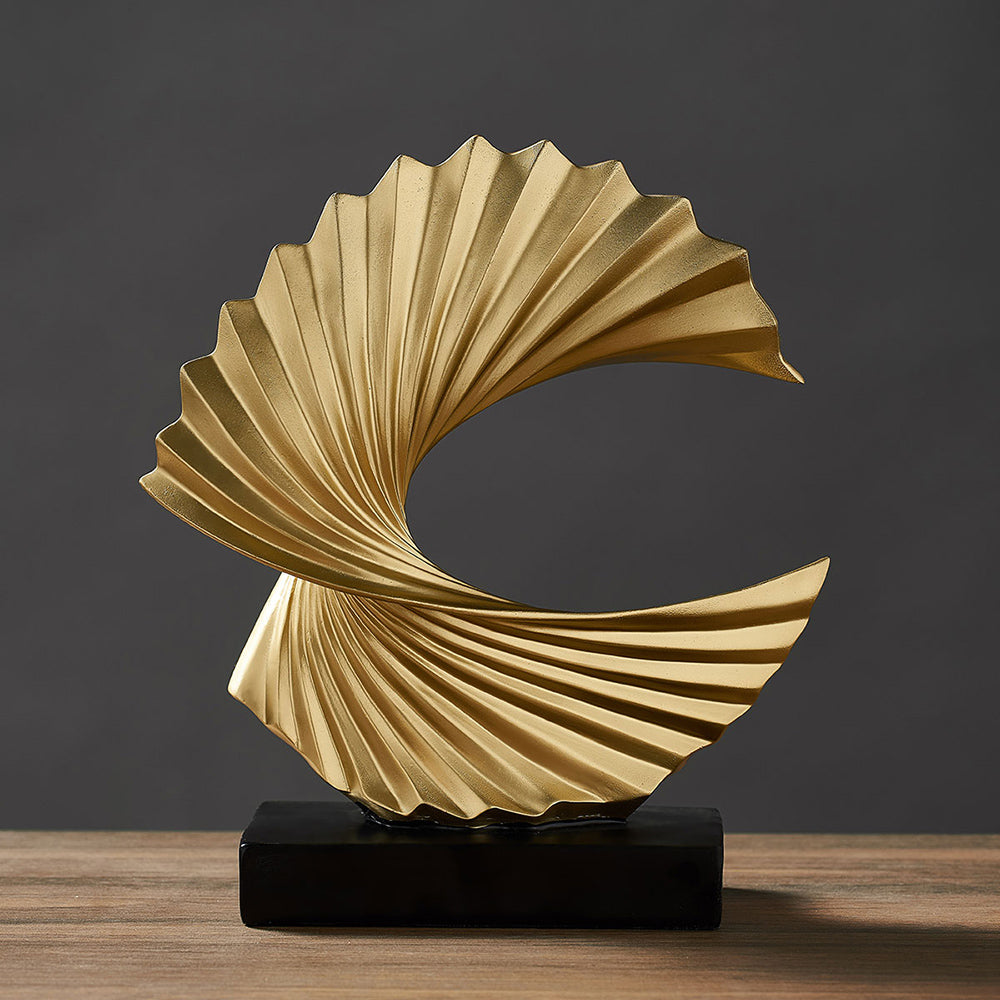 Abstract Flow Resin Sculpture – Modern Home Accent