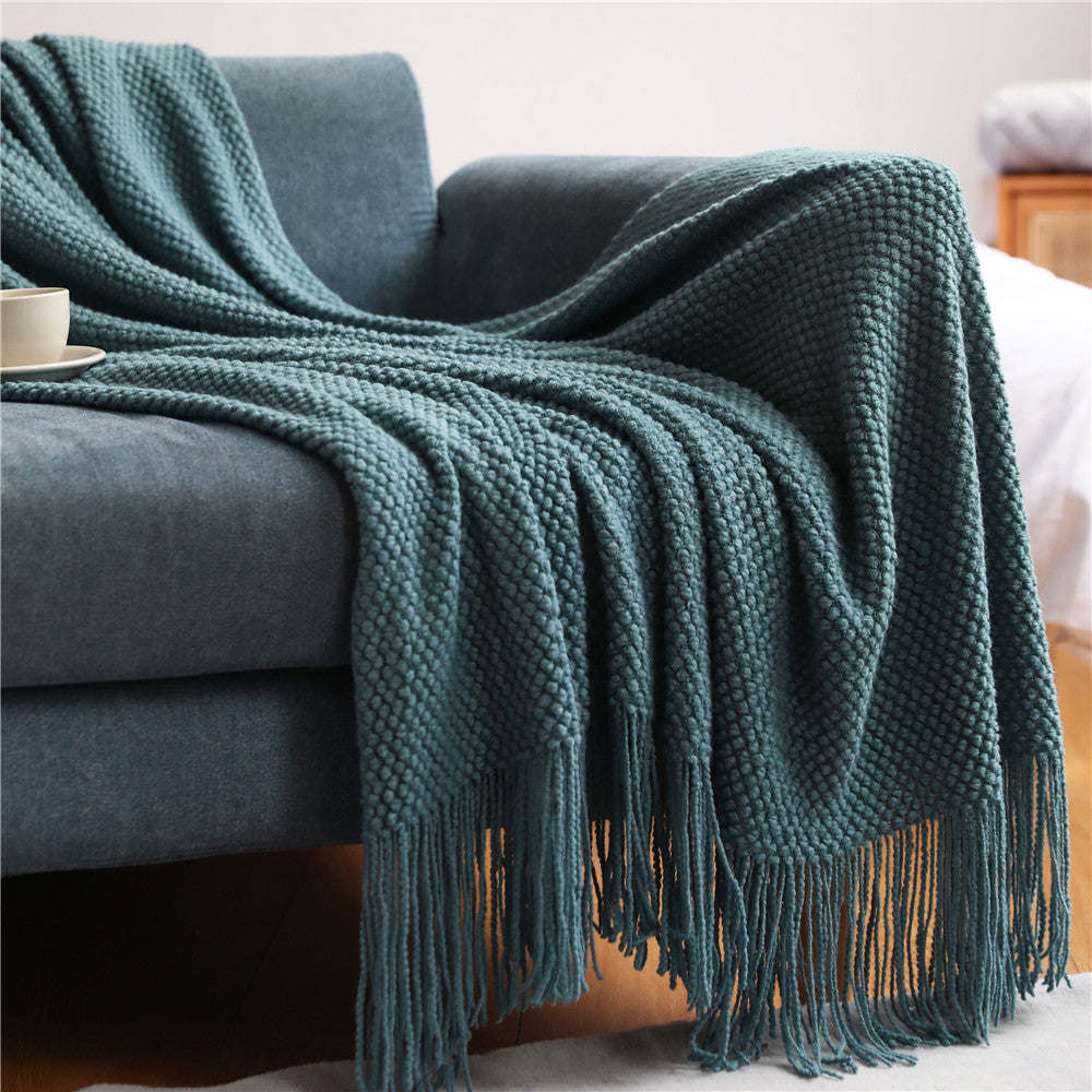 Soft Knit Throw Blanket – Calm Living Essential
