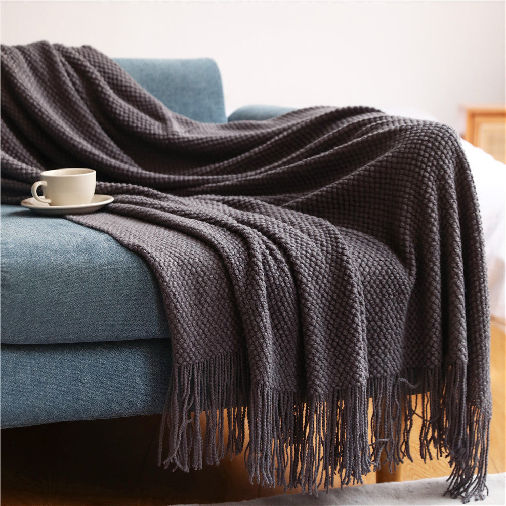 Soft Knit Throw Blanket – Calm Living Essential