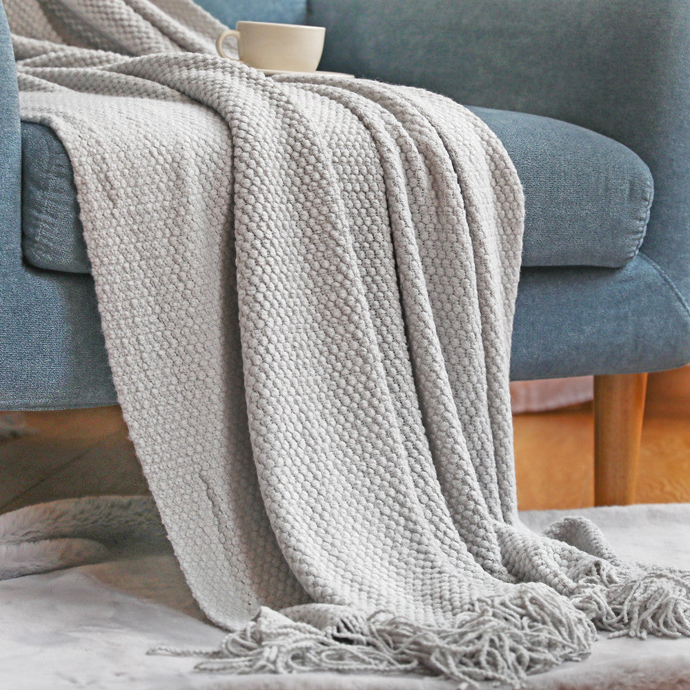 Soft Knit Throw Blanket – Calm Living Essential