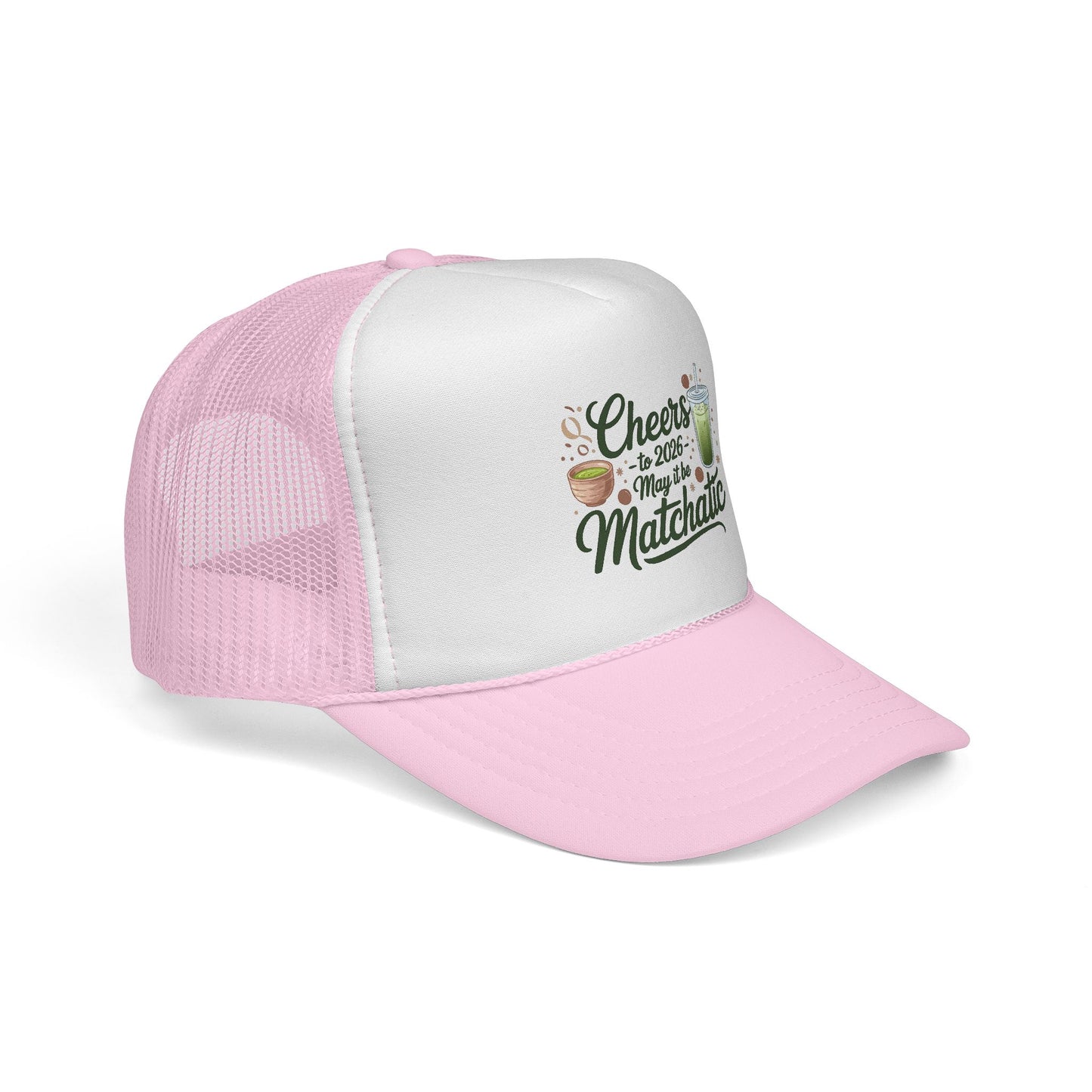 Matcha Lover Trucker Cap - Cheers for 2026 - May it be Matchatic