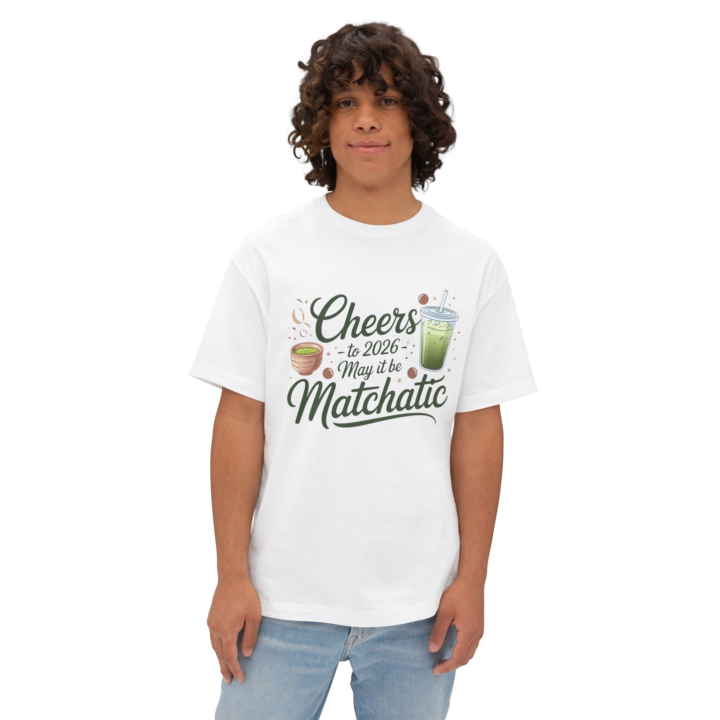 Matcha Cheers 2026 Oversized Tee