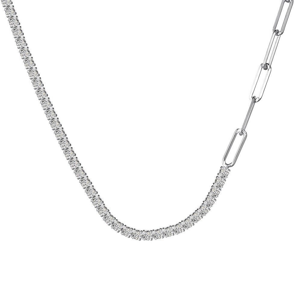 Luna Link Tennis Chain Necklace