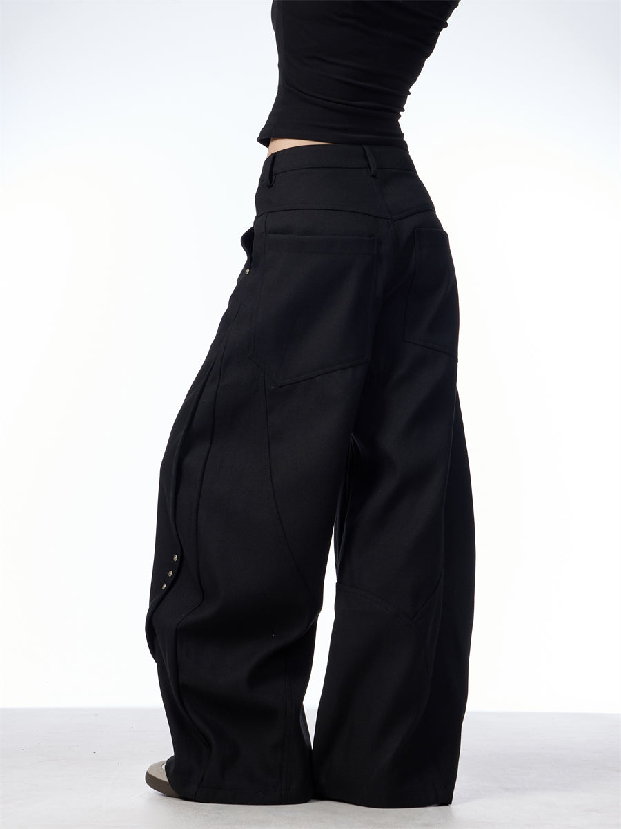 Nalani Tailored Stitch Wide-Leg Pants - Clean Lines. Quiet Structure