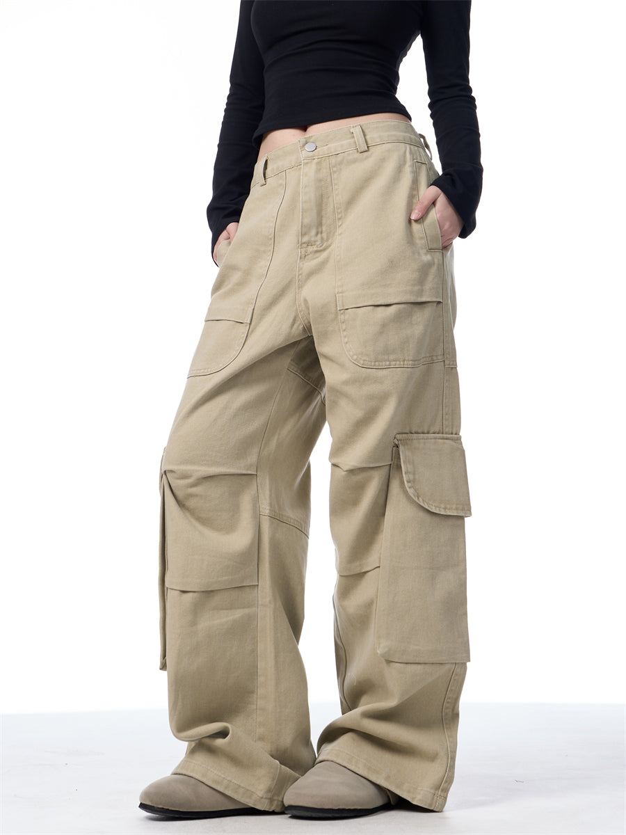 Nalani Vintage Cargo Straight-Leg Jeans - Grounded Utility. Effortless Ease