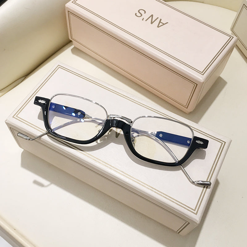 Nalani Half-Frame Oval Sunglasses