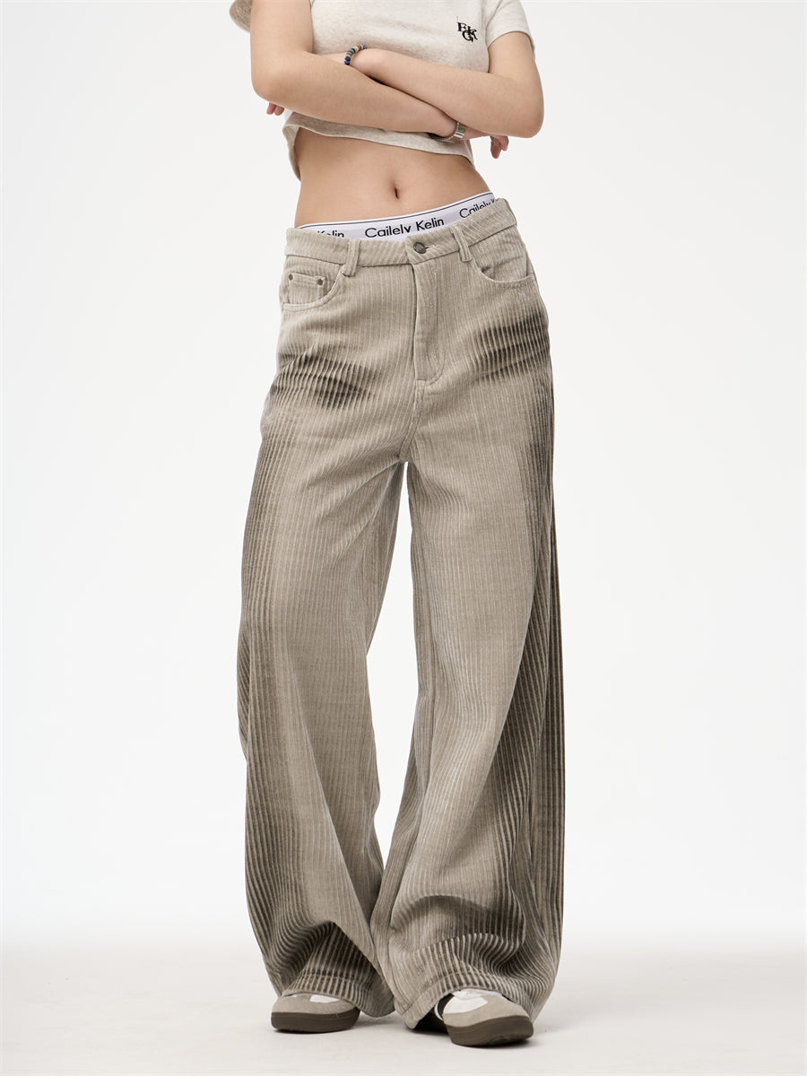 Nalani Soft Corduroy Wide-Leg Pants - Soft texture. Timeless ease