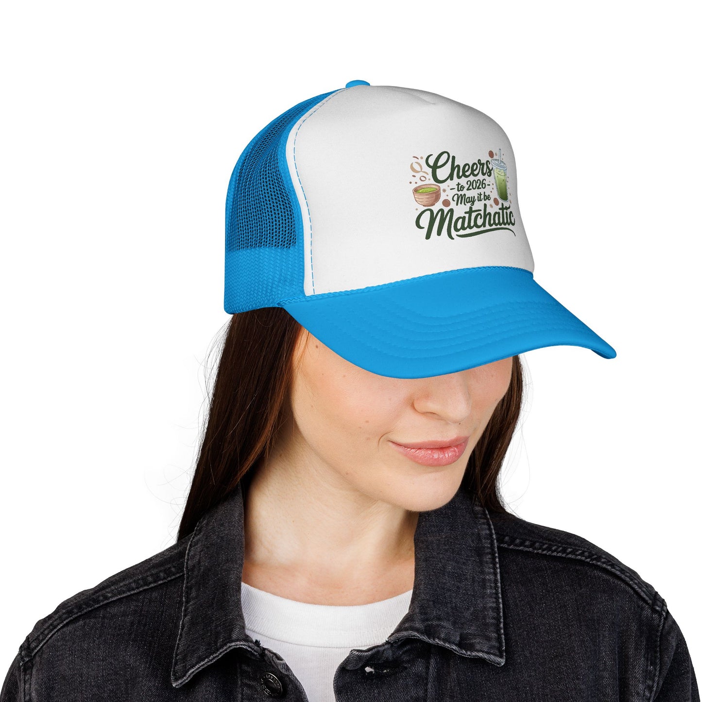 Matcha Lover Trucker Cap - Cheers for 2026 - May it be Matchatic