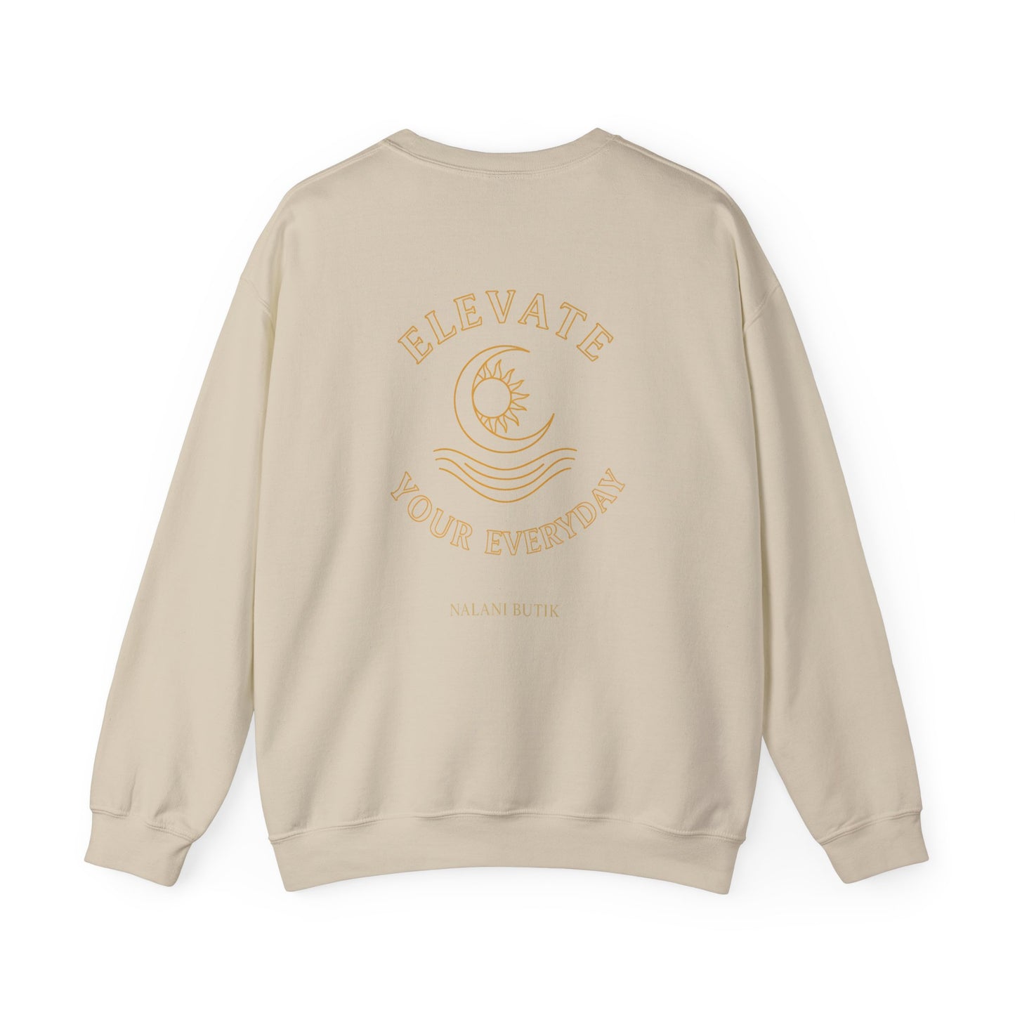 Elevate Your Everyday Crewneck Sweatshirt – Minimal Wellness Graphic