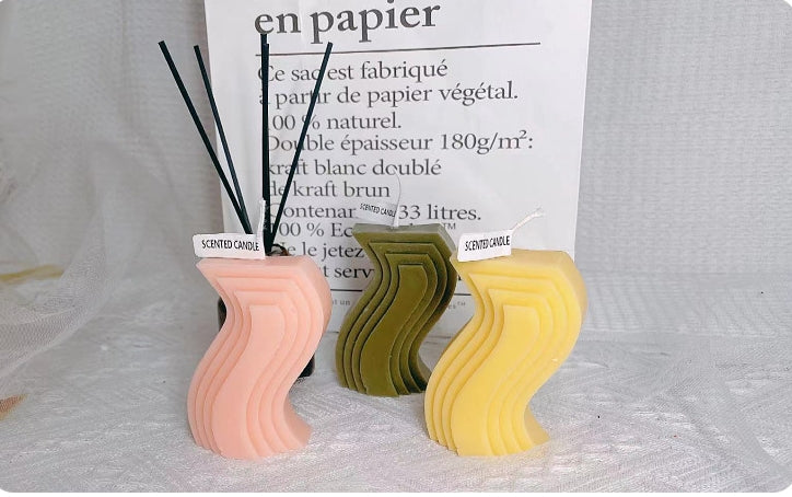 Nalani Sculptural Scented Candle – Geometric Home Decor