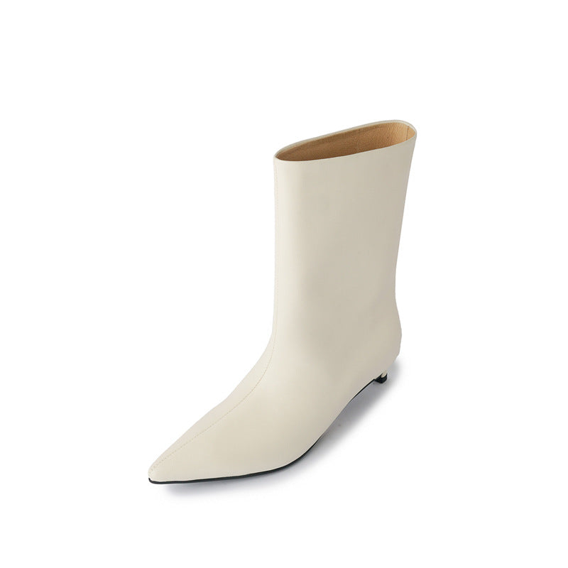 Nalani Pointed Kitten Heel Boots