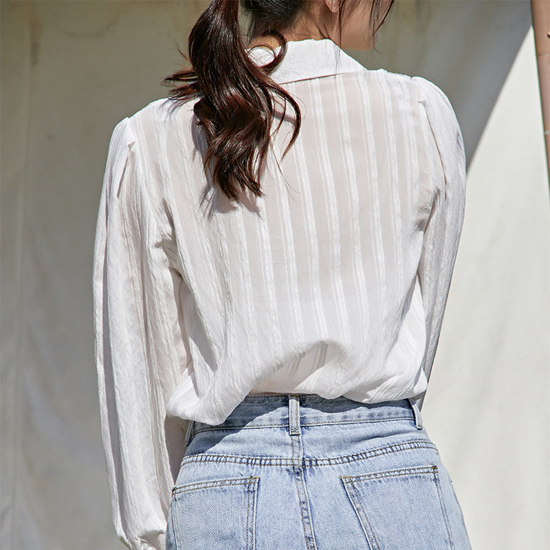 Textured Embroidered Shirt – Soft Tailored Ease