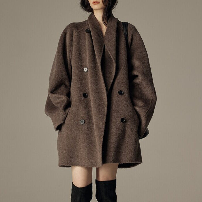 Nalani Luxe - Elegant Winter Double-Sided Wool Coat – Timeless Warmth, Effortless Luxury
