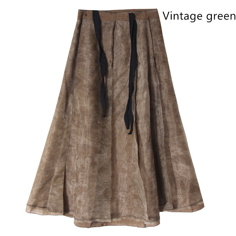 Soft Earth Layered Maxi Skirt
