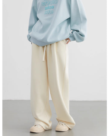 Nalani Cozy Fleece High-Waist Pants - Soft Fleece Everyday Trousers