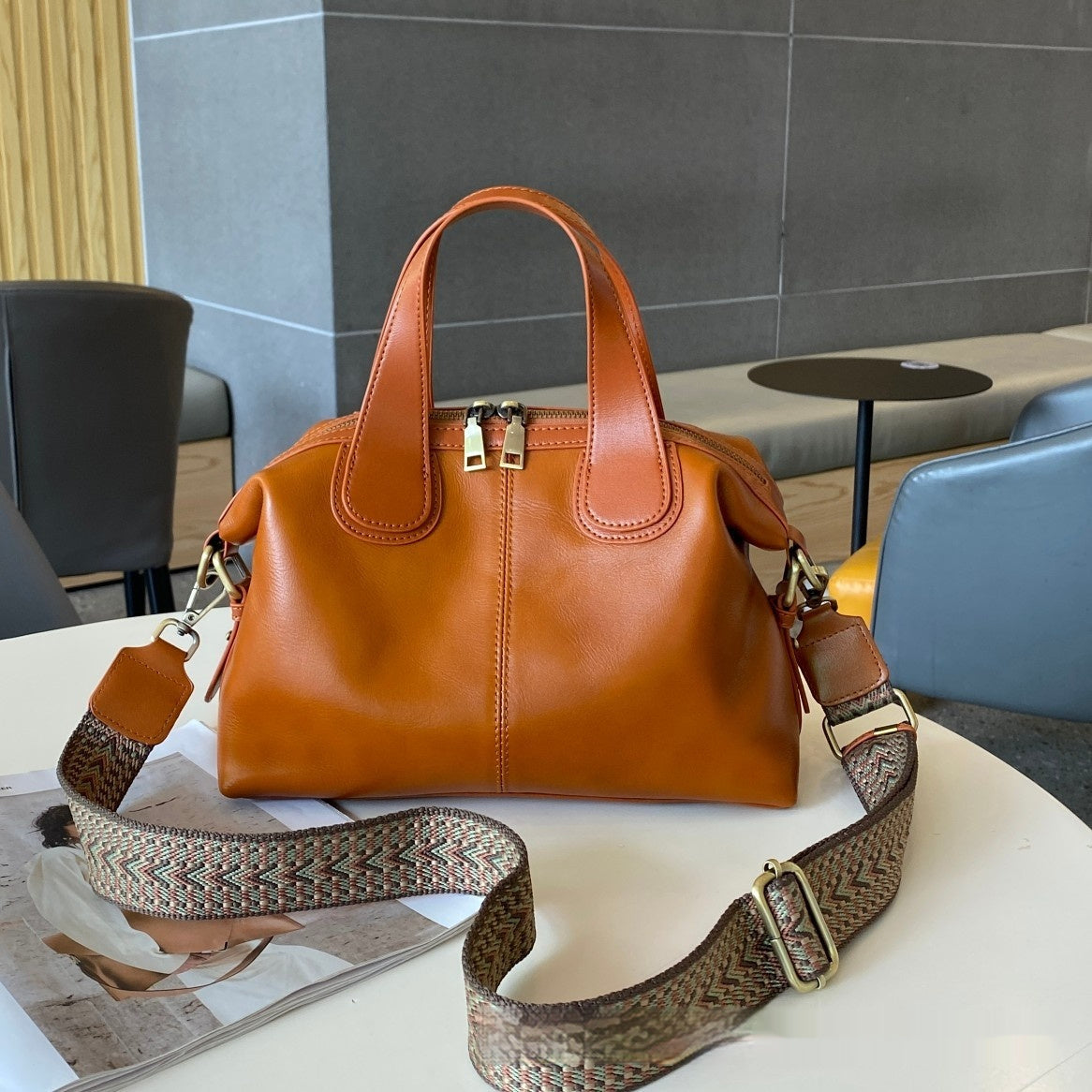 Nalani Soft Pillow Leather Bag - A Vintage-Inspired Everyday Statement