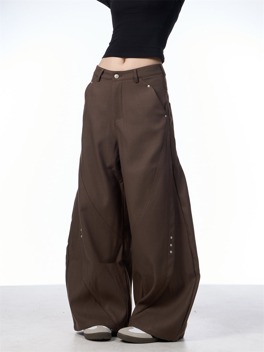 Nalani Tailored Stitch Wide-Leg Pants - Clean Lines. Quiet Structure