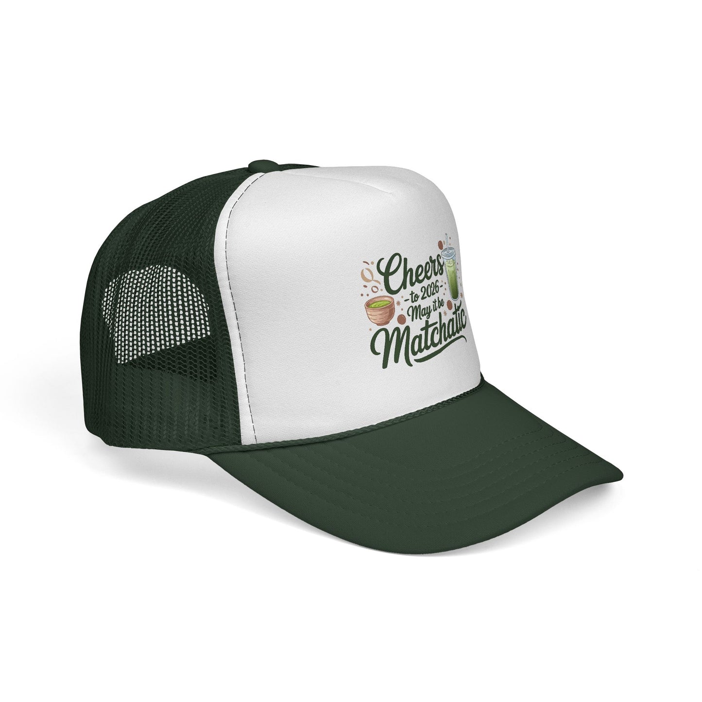 Matcha Lover Trucker Cap - Cheers for 2026 - May it be Matchatic
