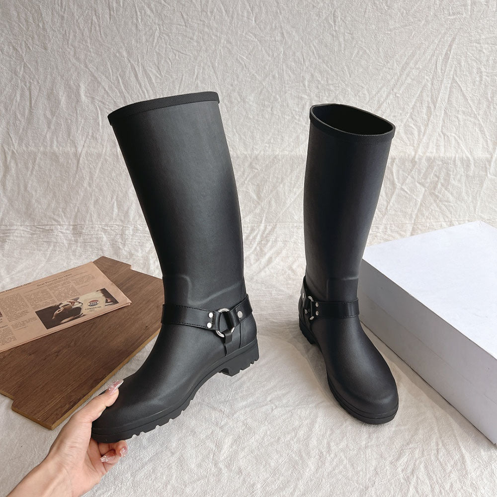 Nalani Waterproof Buckle Rain Boots