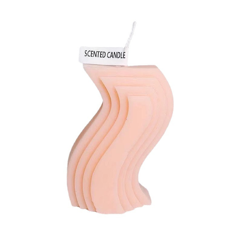 Nalani Sculptural Scented Candle – Geometric Home Decor